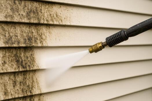 Exterior house siding pressure washing Yuma AZ by Brennan's
